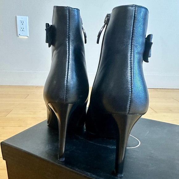 Leather high heel booties with warm lining size 39 - Picture 9 of 9